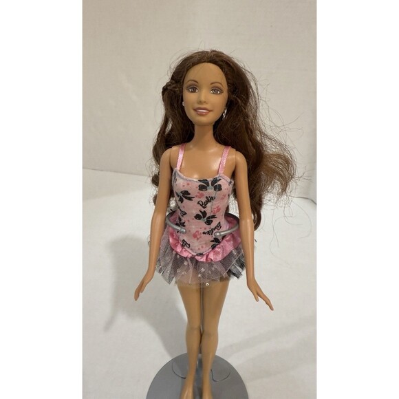 Vintage Barbie & Ballerina Tutu Genuine Barbie Fabric~1999 Body/2003 Head Mattel - Picture 2 of 14